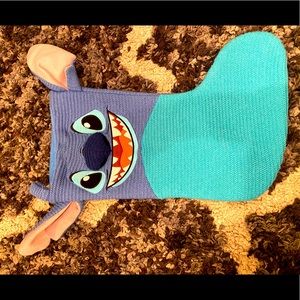 Stitch knitted Christmas stocking never used, brand new just ripped the tag off